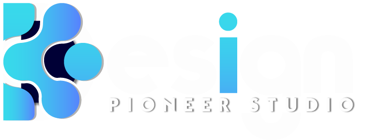 Design Pioneer Studio Logo White